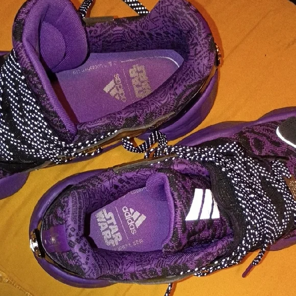 adidas Purple and Black Sneakers Limited Edition Star Wars Shoes - Picture 6 of 10